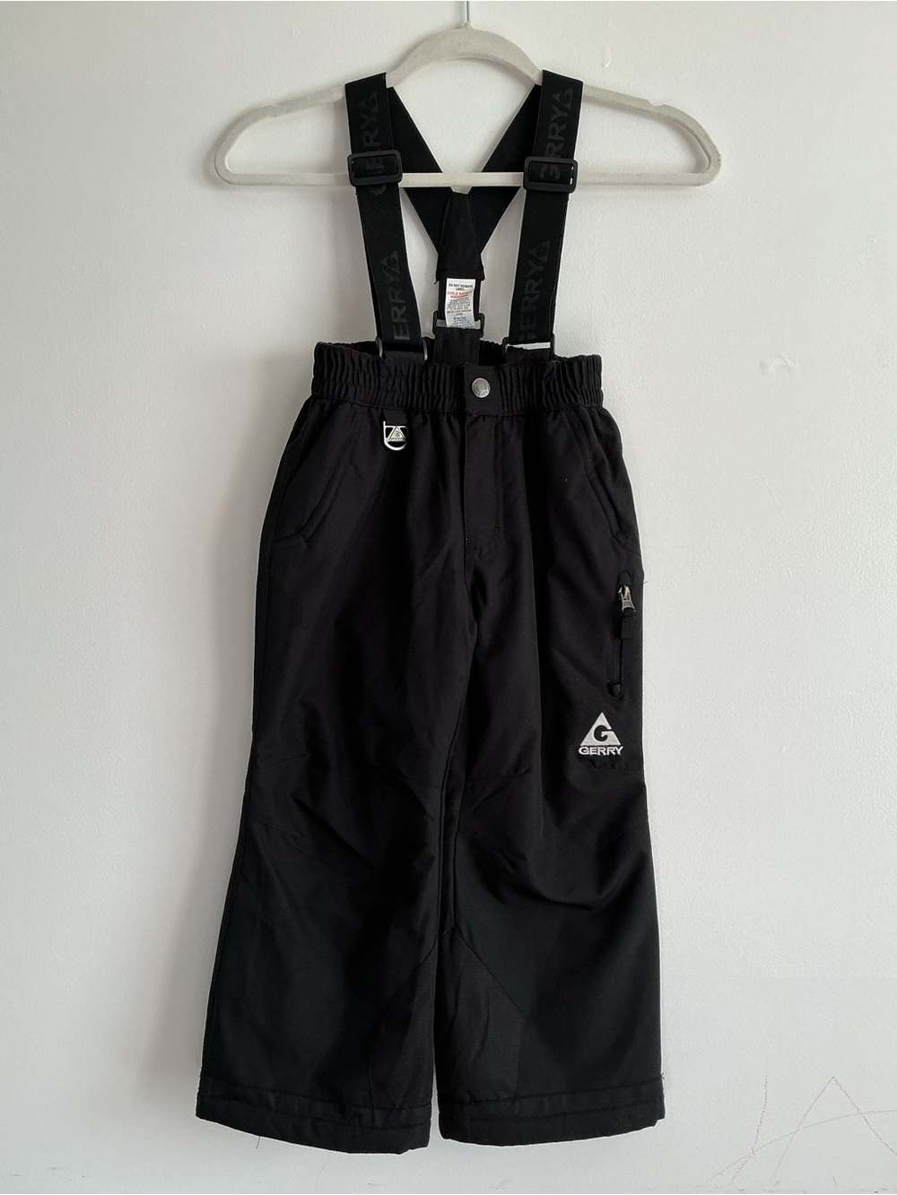Gerry Weber Black Kids Winter Overalls with Adjustable Suspenders